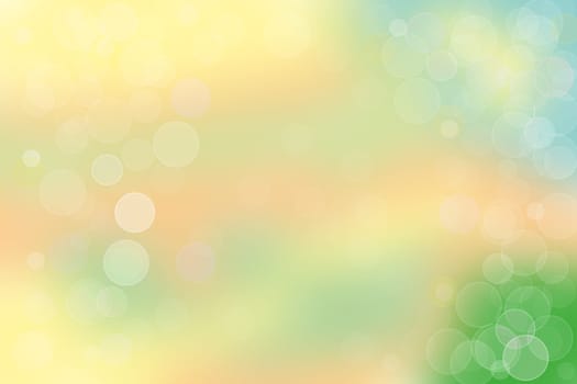Beautiful abstract colorful pastel bokeh background texture with bright soft color circles. Space for your text.