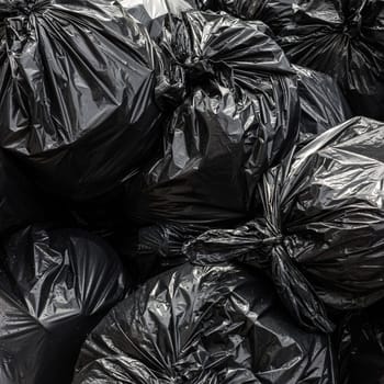 Background garbage bag black bin waste, Garbage dump, Bin,Trash, Garbage, Rubbish, Plastic Bags pile junk garbage Trash texture, Background waste plastic bin bag.