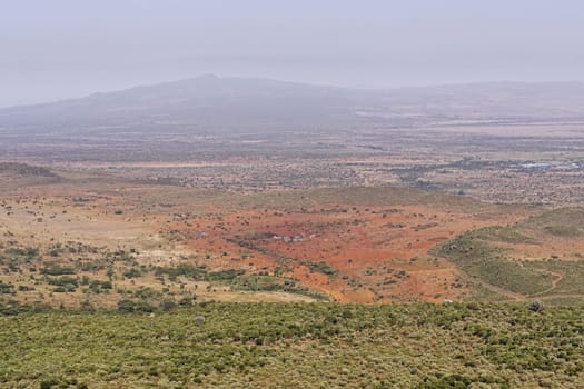 Great rift valley landscape in Kenya