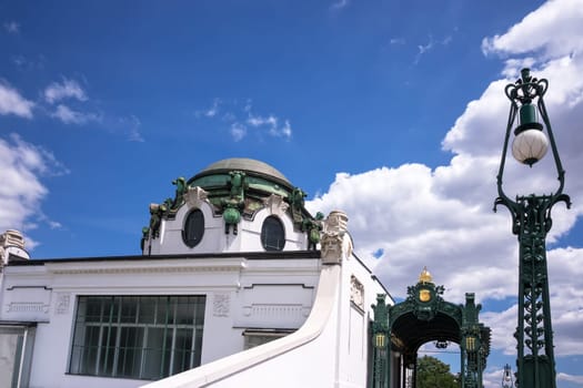Otto Wagner Hofpavillon Hietzing,underground station with Art Nouveau architecture