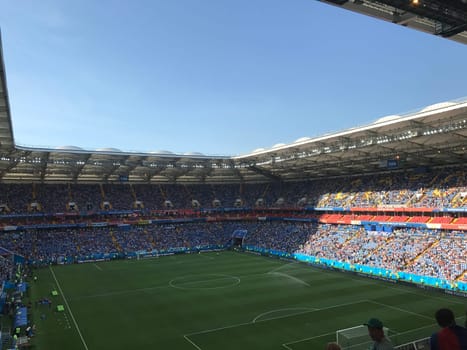 A general view of the Rostov Arena Stadium, Rostov-on-Don as the game is about to start the match Uruguay - Saudi Arabia, June 20, 2018