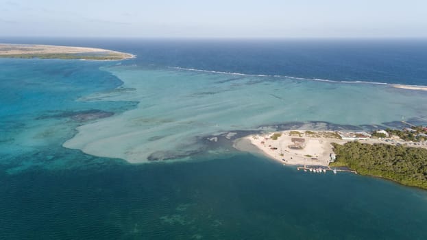 Bonaire island Caribbean sea coast lagoon