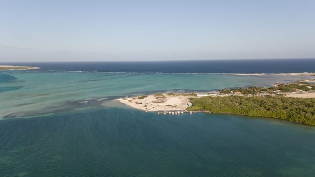 Bonaire island Caribbean sea coast lagoon