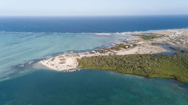 Bonaire island Caribbean sea coast lagoon