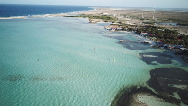 Bonaire island Caribbean sea coast lagoon