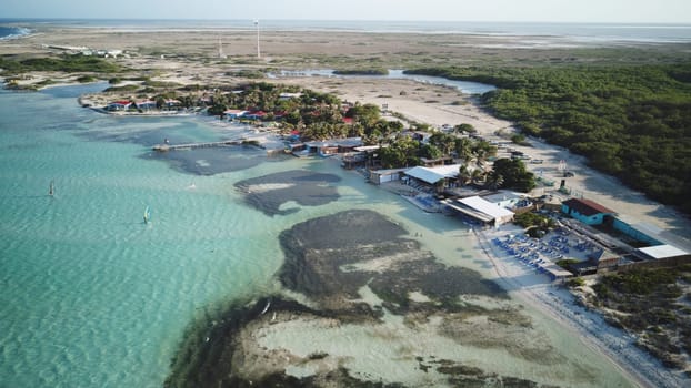 Bonaire island Caribbean sea coast lagoon