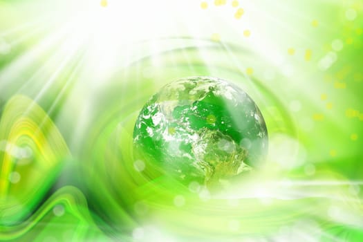 conceptual background image of globe. Furnished NASA world image used for this image.