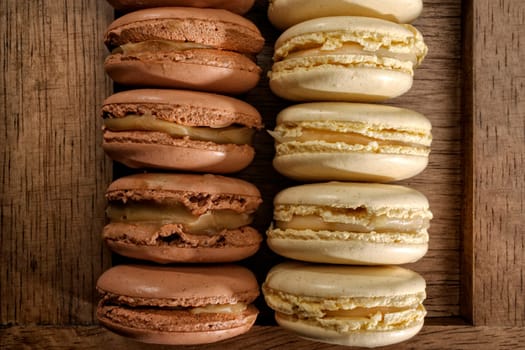 close up shot of macarons