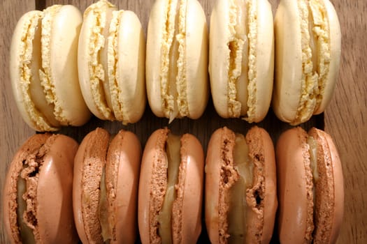 close up shot of macarons