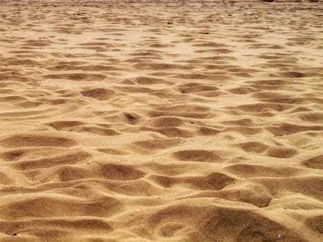 close up shot of abstract sand texture on empty beach