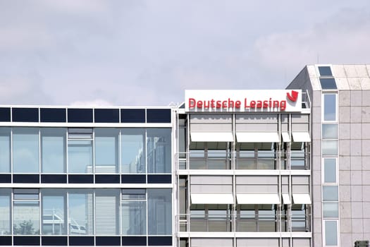 Bad Homburg,Germany - May 19,2018: The façade of the corporate headquarters of Deutsche Leasing Finanz AG on May 19,2018 in Bad Homburg.