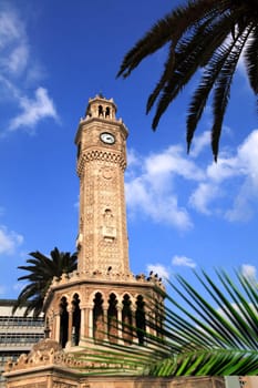 An image of clock tower in Izmir,Turkey