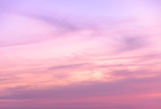 Abstract sunset sky background in soft focus
