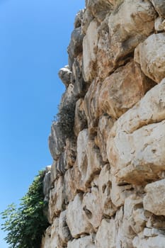 The archaeological site of Mycenae in the Peloponnese with the Lion Gate and Treasury Tombs