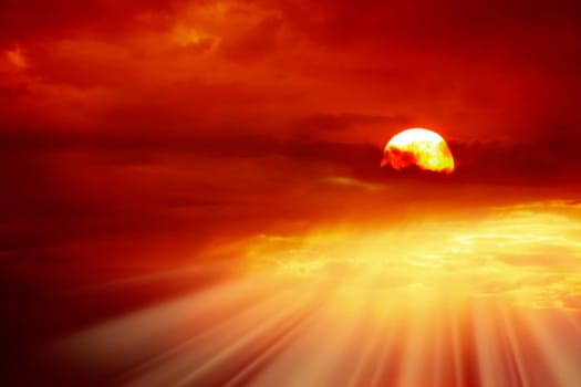 background image of sunset clouds