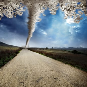 conceptual background image of money