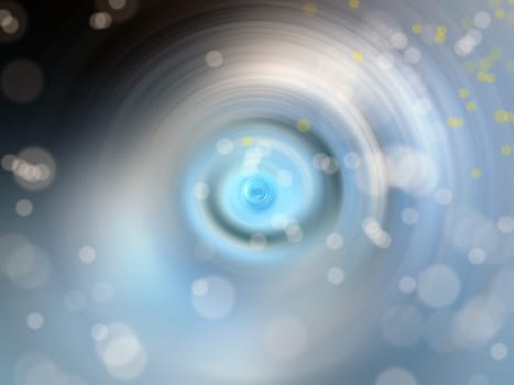 conceptual background image of defocused abstract lights and spiral vortex