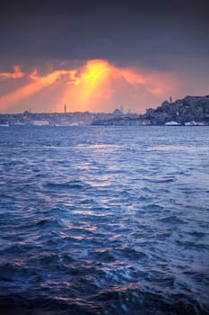 an image of Istanbul at sunset