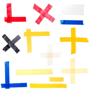 an image of different shaped duct tape.