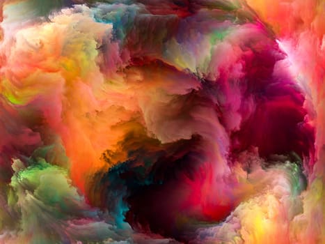 Abstract Background series. Backdrop of Color and movement on canvas on the subject of art, creativity and imagination