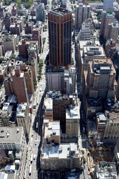 New York City Lower Manhattan Aerial panoramic view, NYC