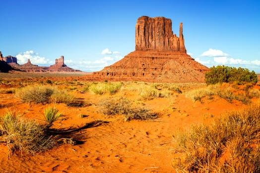 The unique landscape of Monument Valley, Utah, USA.