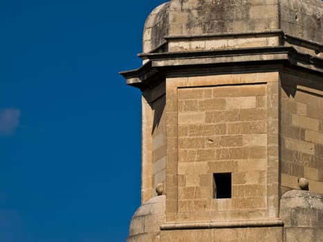These look-out posts are common on Valletta bastions in Malta