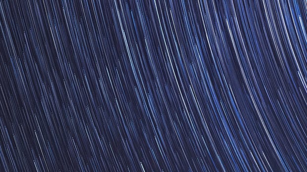 Extreme long exposure image showing star trails around the Polar Star or Polaris.