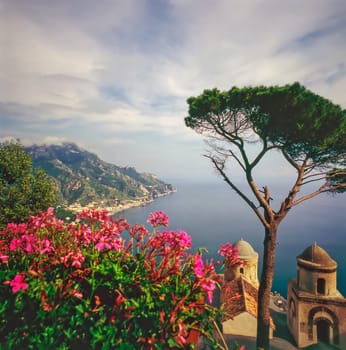 Ravello on Coast of Amalfi in Italy