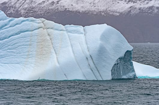 Details of a Freshwater Iceberg along a Remote Coast of Greenland along the Nugssuaq Peninsula