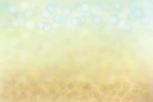 Abstract yellow bright bokeh background texture.