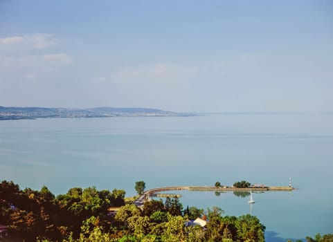 Pier on Lake Balaton in Hungary