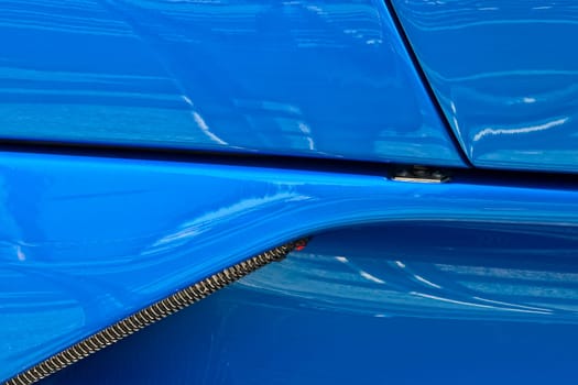 Abstract detail from a supercar showing the intricate aerodynamics