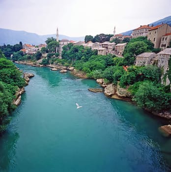 River Neretva in Mostar, Bosnia-Herzegovina