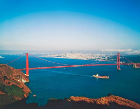 San Francisco with Golden Gate Bridge