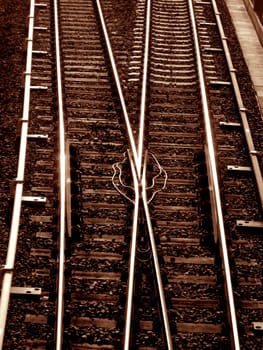 an image of iron railroad