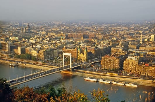 View of Budapest and River Danube