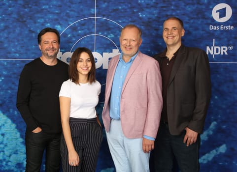 Elmar Fischer,Almila Bagriacik,Axel Milberg,Marco Wiersch,Photocall von dem neuen Tatort,Hotel Grand Elysée Hamburg,12.07.2018
