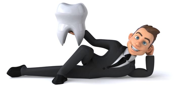 Fun businessman