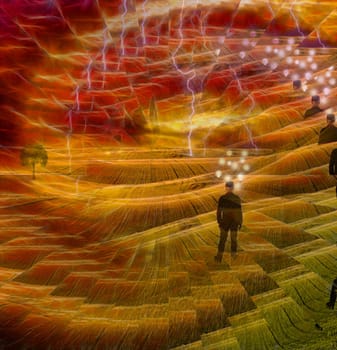 A Human Mind Abstract Composition