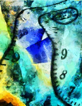 Vivid abstraction. Spiral of time.