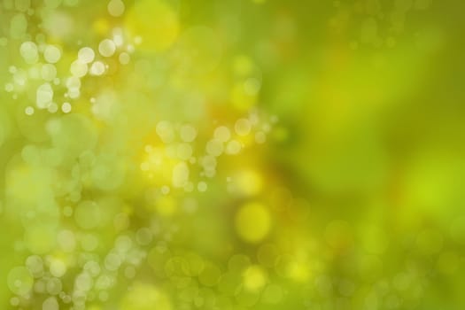 Abstract green light and yellow colorful summer bokeh background. Beautiful texture. .