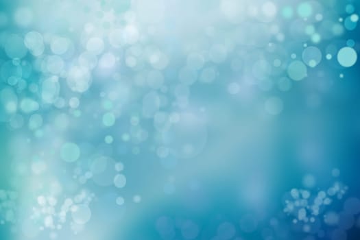 Abstract natural light bokeh blue background of the summer time. Beautiful texture. Template  for your product display montage.