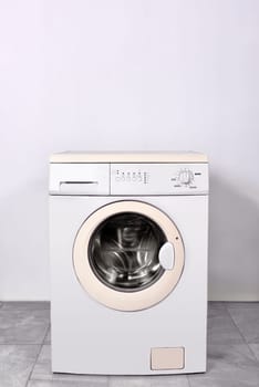 Washing machine at home. Home appliances