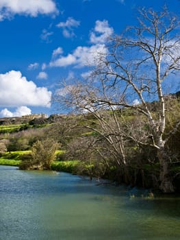Chadwick Lakes scenery in Malta after heavy rainfall