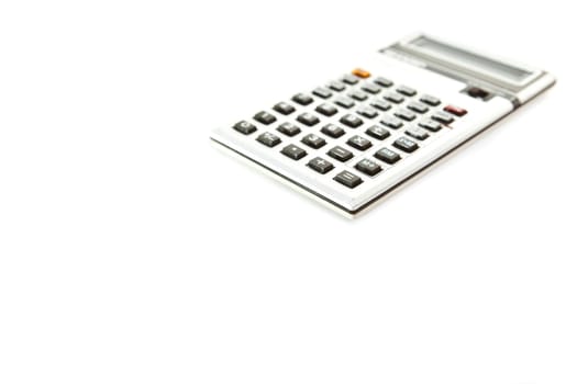 Retro scientific calculator over a white background