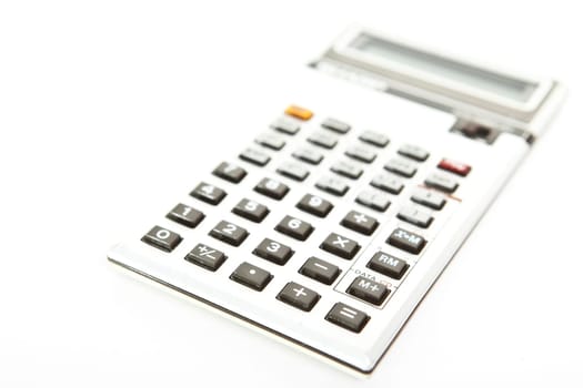 Retro scientific calculator over a white background