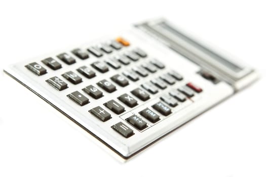 Retro scientific calculator over a white background