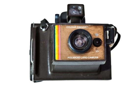 The 80 series Colour Swinger Plaroid Land camera was in production between 1975 and 1978