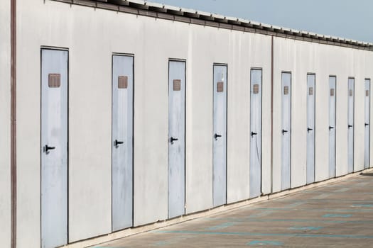 Group of warehouses for rent on wharf